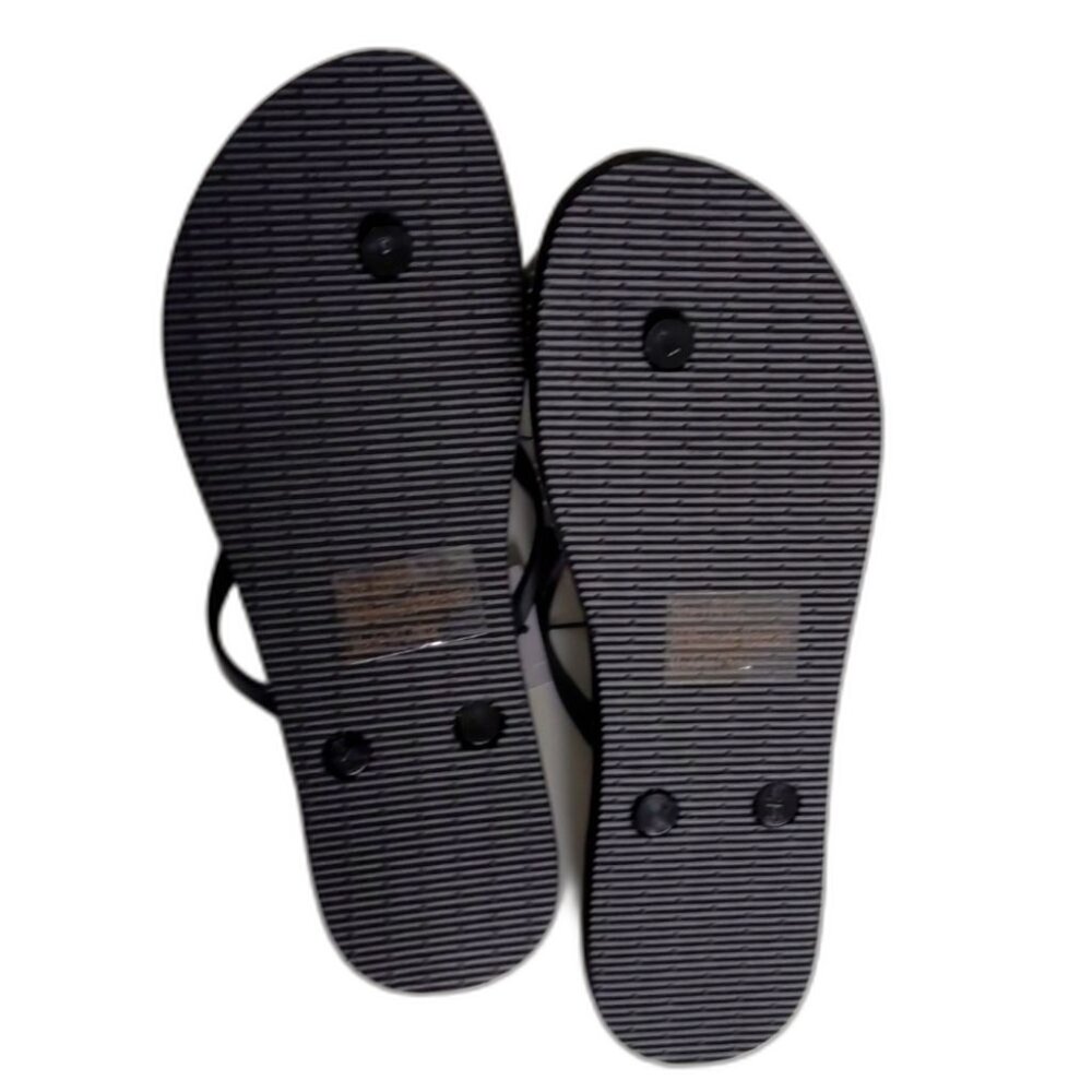 NEW Women's West Loop Summer Beach Black White Flip Flops Various Sizes - Picture 2 of 3